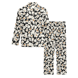 Popcorn Pattern Print Design 02 Men's Long Pajama Set