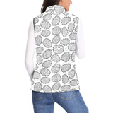 Potato Chips Pattern Print Design 03 Women's Padded Vest