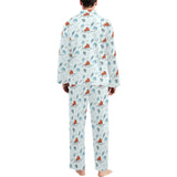 Swordfish Pattern Print Design 03 Men's Long Pajama Set