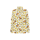 Potato Chips Pattern Print Design 01 Women's Long Sleeve Polo Shirt