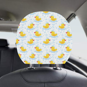 Duck Pattern Print Design 03 Car Headrest Cover