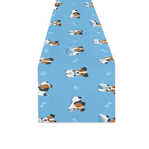 Jack Russel Pattern Print Design 04 Table Runner