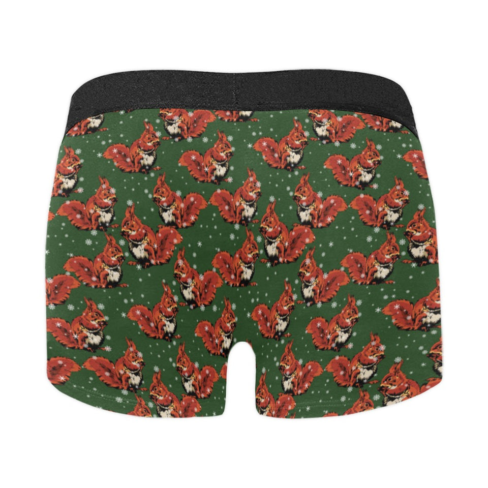 Squirrel Pattern Print Design 03 Men's All Over Print Boxer Briefs Men's Underwear