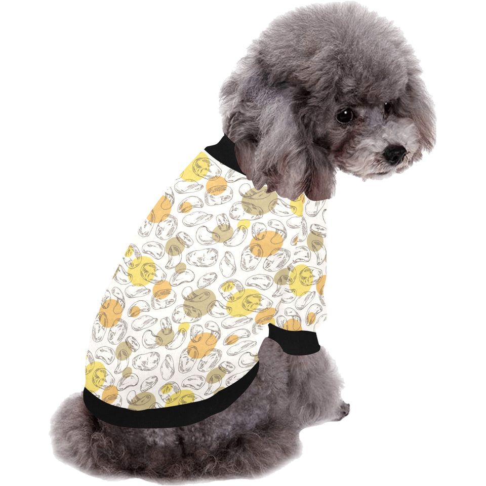 Potato Chips Pattern Print Design 02 All Over Print Pet Dog Round Neck Fuzzy Shirt