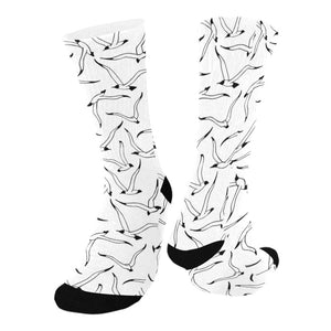 Seagull Pattern Print Design 04 Crew Socks