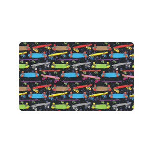 Skate Board Pattern Print Design 03 Doormat