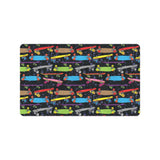 Skate Board Pattern Print Design 03 Doormat