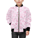 Tennis Pattern Print Design 02 Kids' Boys' Girls' Bomber Jacket