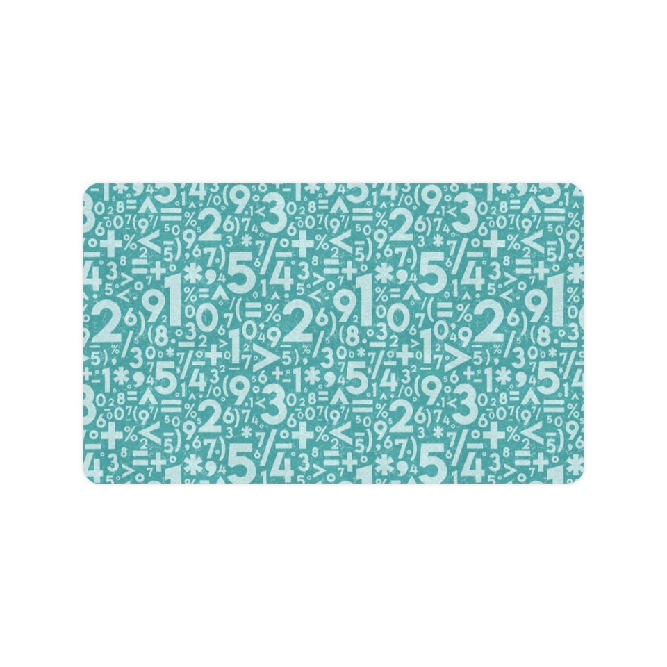 Math Pattern Print Design 05 Doormat