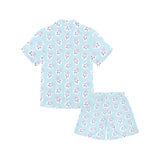 Yorkshire Terrier Pattern Print Design 01 Kids' Boys' Girls' V-Neck Short Pajama Set