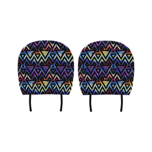 Space Colorful Tribal Galaxy Pattern Car Headrest Cover