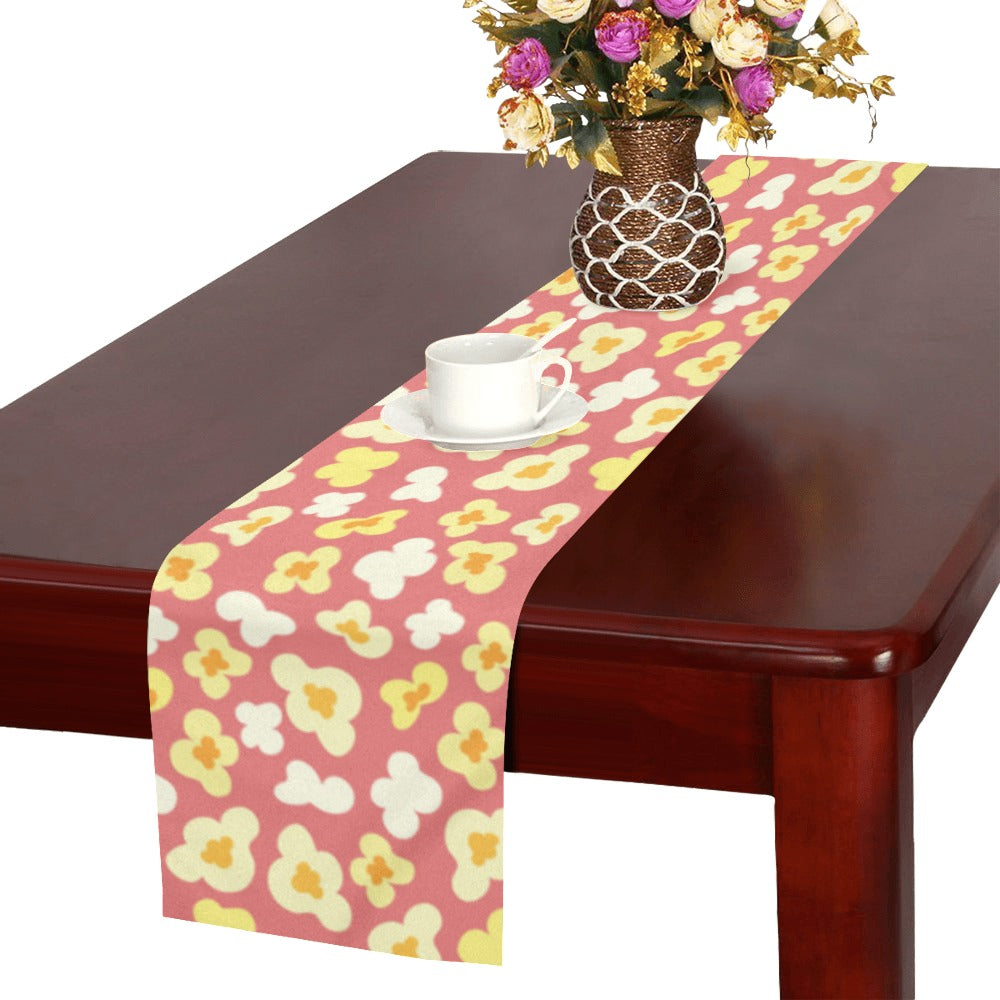 Popcorn Pattern Print Design 01 Table Runner