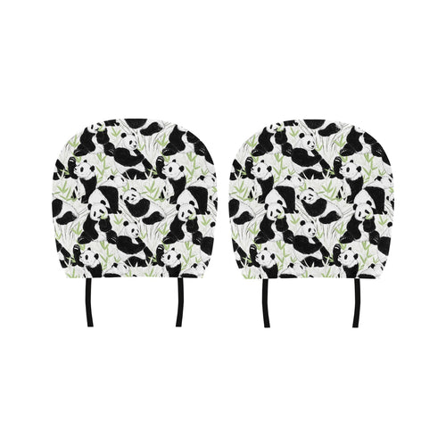 Panda Pattern Car Headrest Cover