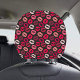 Lips Pattern Print Design 02 Car Headrest Cover