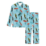 Surfboard Pattern Print Design 03 Men's Long Pajama Set