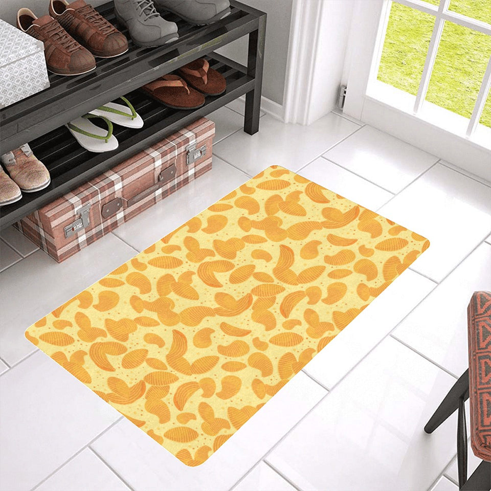 Potato Chips Pattern Print Design 04 Doormat