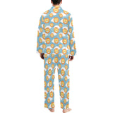 Lion Pattern Print Design 05 Men's Long Pajama Set