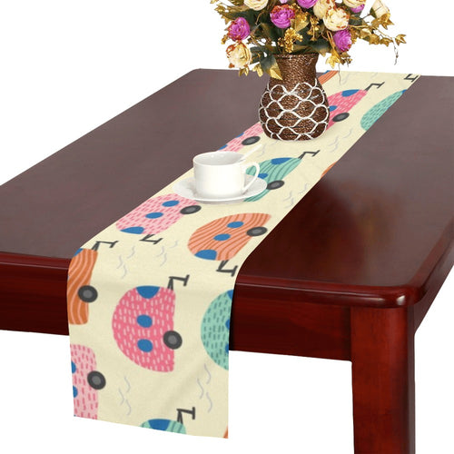 Camper Van Pattern Print Design 04 Table Runner