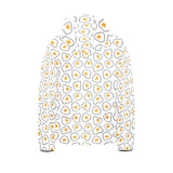 Fried Eggs Pattern Print Design 05 Kids' Boys' Girls' Padded Hooded Jacket