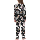 Casino Cards Suits Pattern Print Design 05 Kids' Boys' Girls' All Over Print Pajama Set