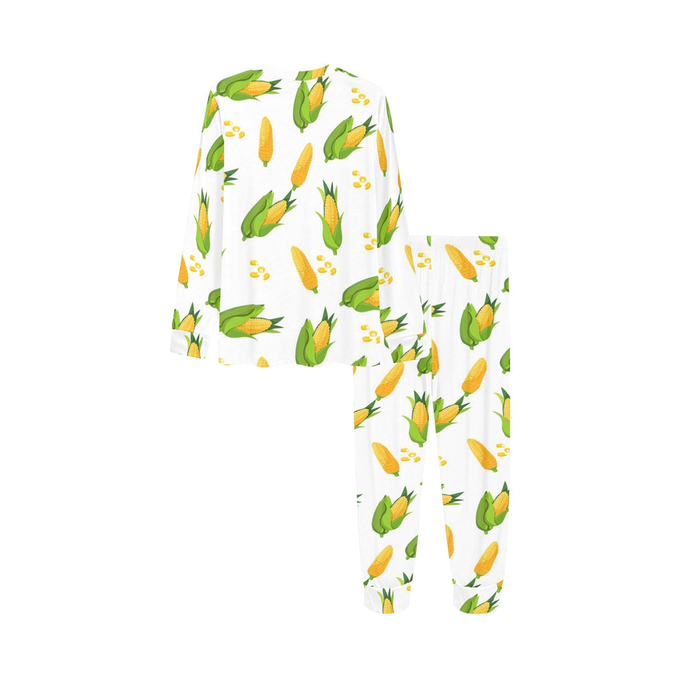 Corn Pattern Print Design 01 Kids' Boys' Girls' All Over Print Pajama Set