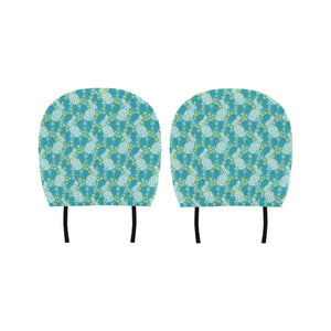 Rabbit Flower Theme Pattern Car Headrest Cover