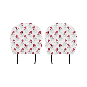 Cute Snowman Pattern Car Headrest Cover