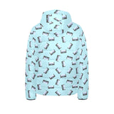 Piano Pattern Print Design 05 Kids' Boys' Girls' Padded Hooded Jacket