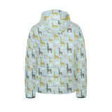 Giraffe Pattern Print Design 03 Kids' Boys' Girls' Padded Hooded Jacket