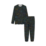 Math Pattern Print Design 04 Kids' Boys' Girls' All Over Print Pajama Set