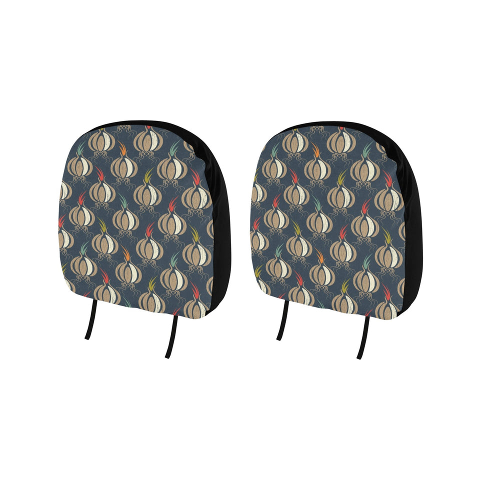 Garlic Pattern Car Headrest Cover