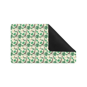 Giraffe Pattern Print Design 02 Doormat