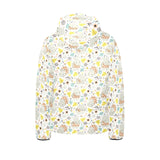 Hippopotamus Pattern Print Design 05 Kids' Boys' Girls' Padded Hooded Jacket