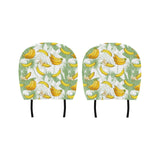 Banana Pattern Background Car Headrest Cover