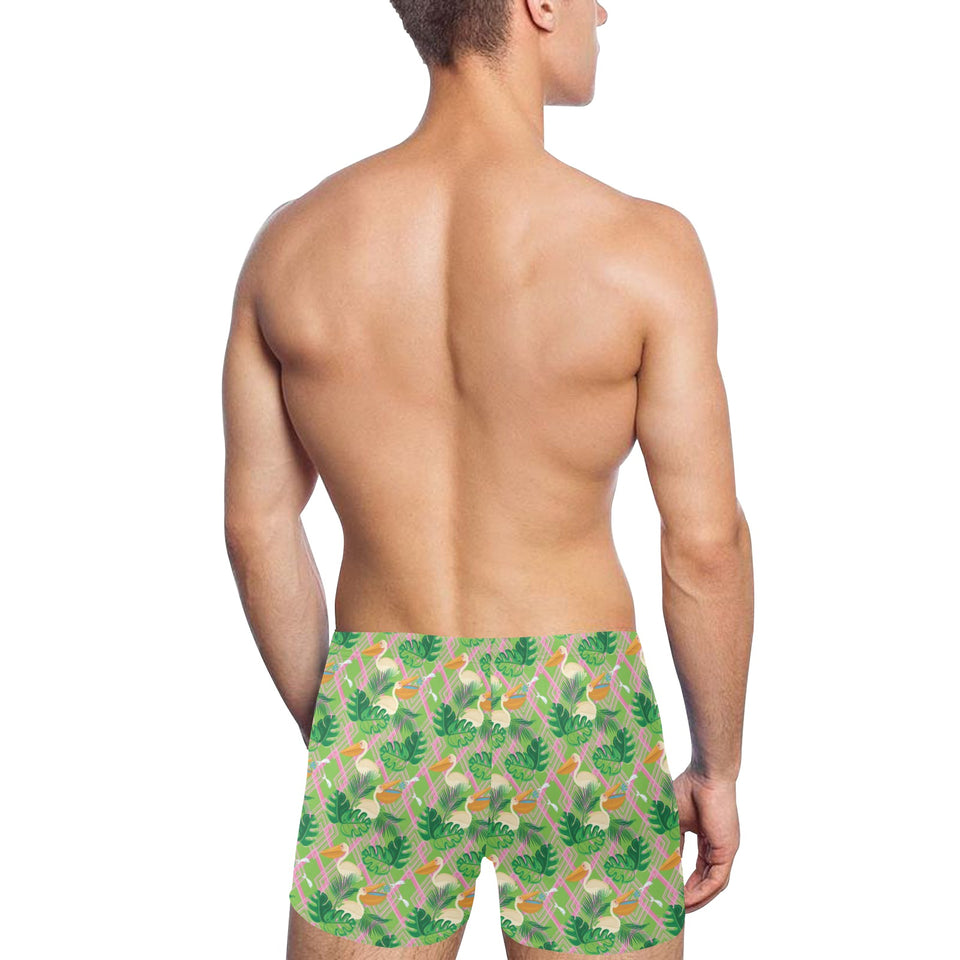 Pelican Pattern Print Design 05 Men's Swimming Trunks