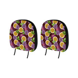 Passion Fruit Sliced Pattern Car Headrest Cover