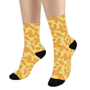 Potato Chips Pattern Print Design 04 Crew Socks