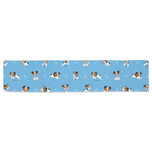 Jack Russel Pattern Print Design 04 Table Runner