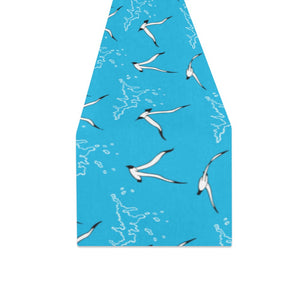 Seagull Pattern Print Design 05 Table Runner