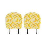 Banana Pattern Tribel Background Car Headrest Cover