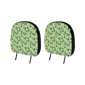 Horseshoes Pattern Print Design 05 Car Headrest Cover