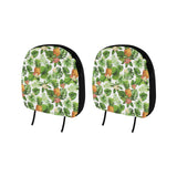 Pineapple Flower Leaves Pattern Car Headrest Cover