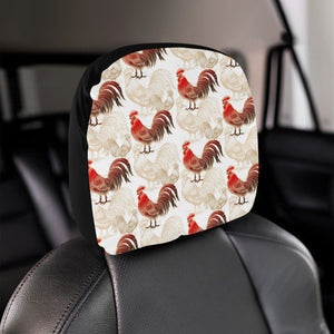 Rooster Chicken Pattern Car Headrest Cover