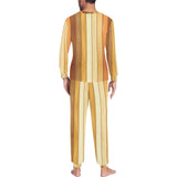 Wood Printed Pattern Print Design 01 Men's All Over Print Pajama