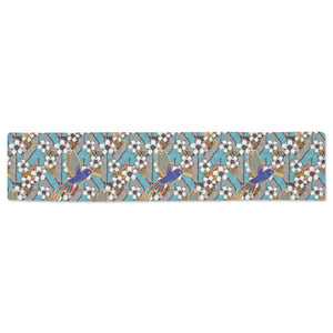 Hummingbird Pattern Print Design 02 Table Runner