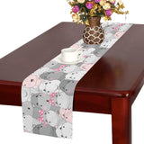 Hippopotamus Pattern Print Design 03 Table Runner