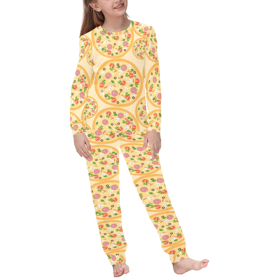 Pizza Theme Pattern Kids' Boys' Girls' All Over Print Pajama Set