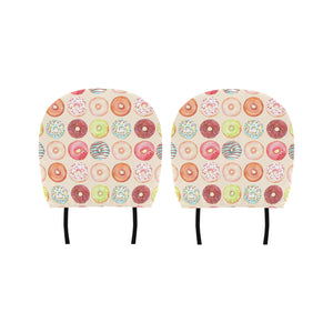 Donut Pattern Car Headrest Cover