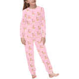 Giraffe Pattern Print Design 01 Kids' Boys' Girls' All Over Print Pajama Set