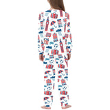 British Pattern Print Design 05 Kids' Boys' Girls' All Over Print Pajama Set